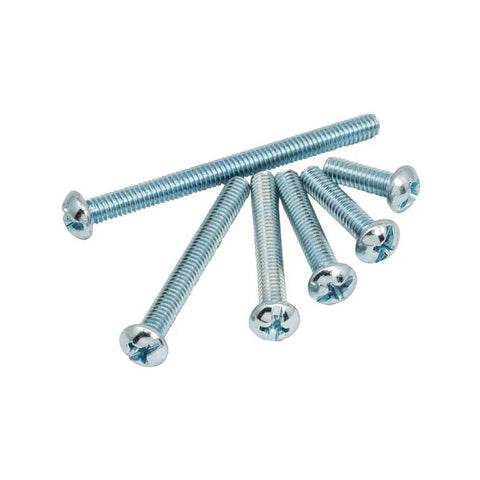 Assorted Machine Screws Kit 370 Pcs Fully Threaded Phillips Drive Eight By One Half Inch To Eight By Two Inch Zinc Coated Carbon Steel