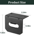 Universal 4 Way Flat Trailer Connector Mount Bracket with product dimensions 2.24x1.82x0.38 inches