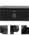 Everyday Handy Portable Tool Storage Case For Home And Car Tools Lockable Metal Toolbox With Built In Organizer For Nails And Pins
