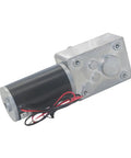 Heavy Duty DC Worm Gear Motor With Kickass 70Kg Cm Torque And Built Tough Metal Gears For Solid 12V Or 24V Power Featuring A Self Locking 51Mm D Shaft