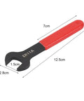 Heavy Duty ER Wrench Spanner For ER8A ER11A ER16A ER20A ER25A Collet Chuck Fits CNC Machining Centers, 12.5cm long, red handle.