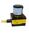 Rope Displacement Sensor For Linear Motion With Voltage Output Pro Grade Measuring Device For Cylinders And Testing Machines Widely Used In Water Conservancy And Steel Industries High Precision Easy Integration Ideal For Industrial Automation, black and gold