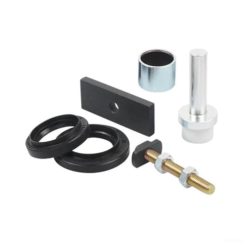 Straight Shooter 8 Inch Clamshell Axle Bearing Puller Tool Kit for Toyota 4runner Tacoma FJ Cruiser Rear Diff Housing Handle Cv Axles Easy Installation Save Time and Money Today with No Damage To Parts. 8 inch steel axle bearing puller kit with seals and press tool