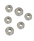 Six Piece Saw Bearings Set For Grizzly G0555 Band Saw With Replacement And Guide Bearings Includes 2 Thrust Bearings And 4 Guide Bearings