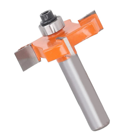 Top Notch 4 Wing Router Bit For Clean Slots In Pine And Particle Board High Carbon Steel Anti Backlash Design With 8mm Shank for precision cutting.