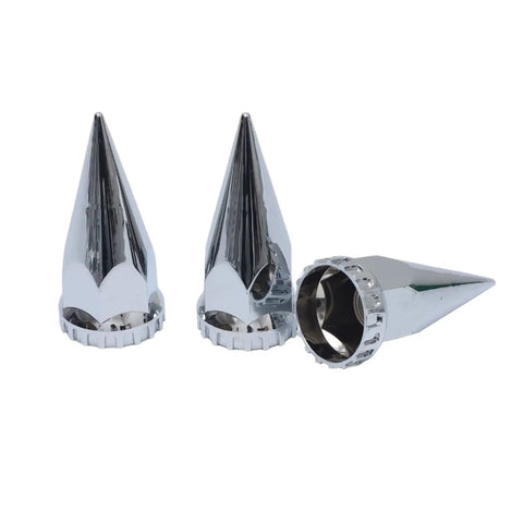ABS Chrome Removable Hubcaps Set For Semi Trucks Front And Rear Wheel Axle Covers With 33mm Thread On Lug Nut Covers
