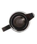 View inside the stainless steel 12V car electric kettle, showing heating element and handle design for easy pouring.