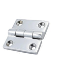 Four Hole Butt Hinge In 316 Stainless Steel Heavy Duty With Four Mounting Holes 38mm And 50mm Sizes Mirror Polished Finish Ideal For Doors Cabinets And Gates