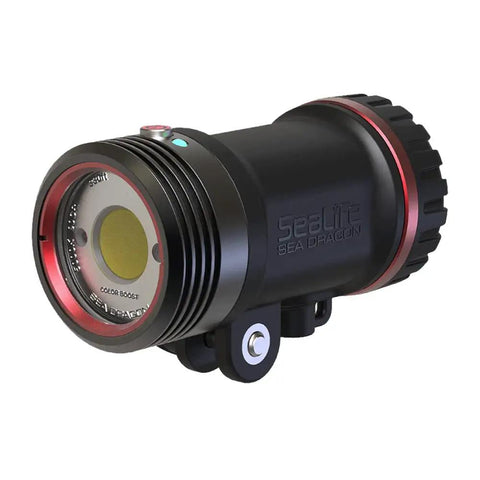 Underwater Photo And Video Lighting Kit With 5000 Lumen Dragon Head, Color Boost, 120 Degree Beam, High CRI 90, Neoprene Sleeve