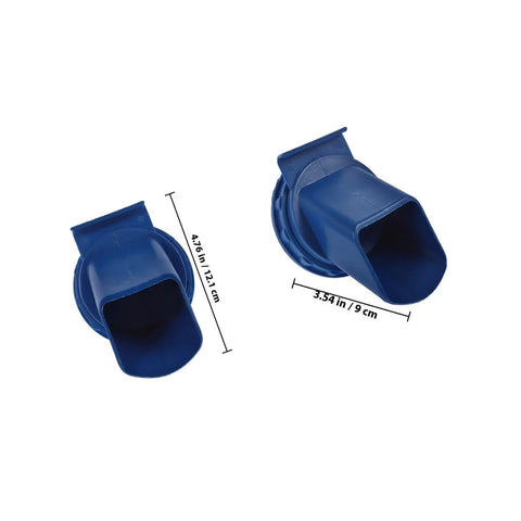 Heavy Duty Plastic Grain Storage Bin With Large Outlet For Easy Access Stable Durable Farm Storage Container For Barn Use Barn Ready Design Ideal For Rice Corn Feed And Quick Access To Stored Grains., blue plastic grain bin outlet, 4.76 x 4.76 x 3.54 in
