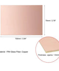 Eight Pieces 100x70mm Double Sided Copper Clad Laminate PCB Board FR4 1.5mm Thick Perfect For DIY Prototyping
