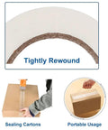 Pro Grade Heavy Duty Packing Tape Set With Tape Gun, 6 Clear Rolls 2.7 Mil, 1.88 Inch By 55 Yards; sealing cartons, portable use
