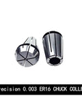 Premium Precision Er16 Collet Chuck Set 0.003 Runout Fits 3 To 10mm Tools For CNC Routers And Milling Machines With Wrench Included, showing two collets.