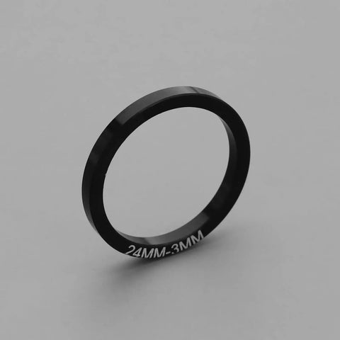 3mm spacer from 12 Pcs Bike Bottom Bracket Gasket And Crank Spacer Kit For 24mm BB86 91 92 BB30 PF30 Road Riders Stainless Steel