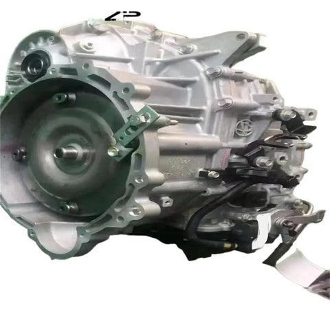 Top Shelf Automatic Transmission Gearbox Replaces 6F24 And A6MF Variants, showcasing detailed metallic casing and connections.