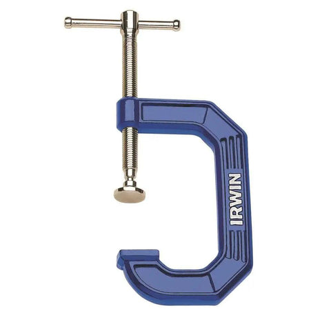 Beefy 8 Inch C Clamp For Heavy Duty Metalworking And Woodworking, 4 Inch Throat Depth, Oversize Swivel Pad Prevents Marring
