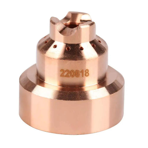 Premium 5 Pcs Plasma Cap 220818 Replacement Parts for 85 And 105 Cutting Torch Consumables, copper plasma cutting cap