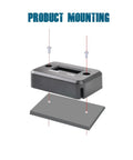 Digital Hour Meter for Gas Engines Waterproof Design mounting instructions with screws and base plate