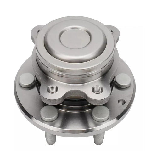 Front Wheel Bearing And Hub Assembly With ABS Encoder For 2015-2022 Chevy Colorado And GMC Canyon 2WD Models Easy Do It Yourself Replacement Quick Budget Friendly 6 Lug 4 Bolt Flange Complete Wheel Hub Unit front view
