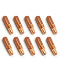 10 Pack TM045 0.045 Inch Contact Tips For AccuLock MDX MIG Gun Replacement Set in durable copper finish ideal for smooth arc welding.