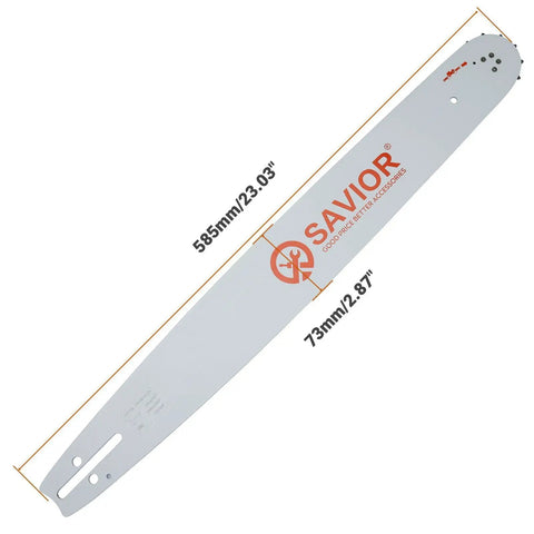 20 Inch Chainsaw Bar And Chain Combo With 3/8 Pitch And.050 Gauge, showing bar dimensions for Rancher 455 And 460 Models