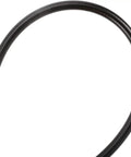 Close-up of 4Mm X 50Ft Black Bicycle Shift Cable Housing with 50 End Caps showing durable rubber outer for smooth shifting.