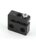 2 Pack Anti Backlash Nut Block for 8mm Leadscrew, 2mm Pitch, 2mm Lead, POM Screw Nut with recessed screw holes close-up view