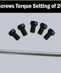 Four Inch Over Length Scope Picatinny Rail Mount For Henry Big Boy Rifles screws and wrench, torque setting 20 in/lb