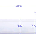 Pack Of 2 Clear Fridge Door Bins 240323002 For Side By Side Refrigerators Replaces PS429725 AP2115742 with dimensions