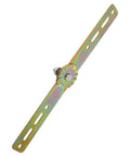 Cabilock adjustable angle hinge mounting rail with toothed gear and bolt, zinc-plated steel