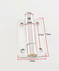 Heavy Duty Stainless Steel 304 Spring Hinge For Partition Doors No Frills Self Closing Kit 10 Pieces With Rust Resistant Finish