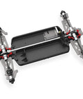 Chassis of LaTrax Desert Prerunner 1 By 18 Scale 4WD Electric Truck RTR Blue Beast with aluminum center driveshaft