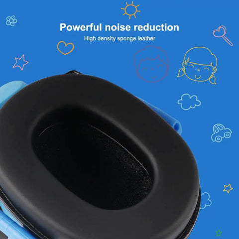 Kid Friendly Ear Protection Earmuffs For Toddlers And Children, Adjustable Comfort Fit, Noise Cancelling Headphones, Blue