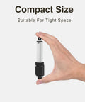 Hand holding 125mm Stroke High Speed Linear Actuator 40N 8.8 Lb IP54 Aluminum Alloy One Piece Body With Pure Metal Gears 12V