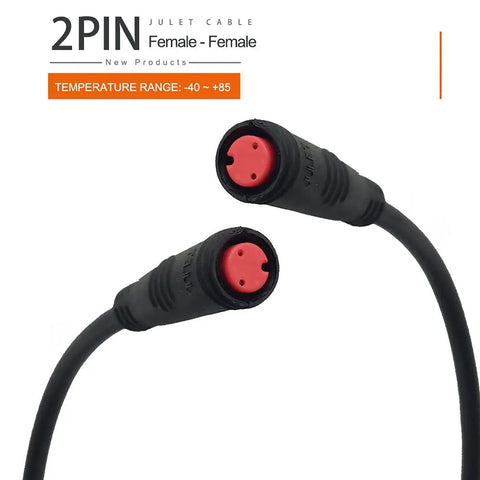 Waterproof Ebike Extension Cable 2Pin To 6Pin Female To Male Connectors For Throttle, Brake, Display, Lights And More DIY Electric Bicycle Signal Cable Long And Flexible Easy Install