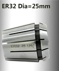 Dope Spring Collet ER32 1 Piece Oversize 25mm for CNC Milling Lathe Tooling High Precision Grip with Drill Chuck Arbors 65Mn Steel