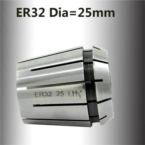 Dope Spring Collet ER32 1 Piece Oversize 25mm for CNC Milling Lathe Tooling High Precision Grip with Drill Chuck Arbors 65Mn Steel