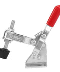 Heavy Duty Vertical Toggle Clamp Quick Release Handle For Welding with rust proof zinc plated steel and easy swivel grip.