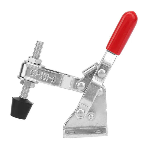 Heavy Duty Vertical Toggle Clamp Quick Release Handle For Welding with rust proof zinc plated steel and easy swivel grip.