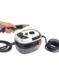 Beastly High Pressure 2500W Steam Cleaner for Home Kitchen Hood AC and Car Detailing with Long Hose and Cord in use