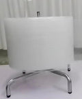 Heavy Duty Vertical Bubble Wrap Dispenser Fits Up To 59 Inch Rolls Solid Film Packing Station with metal frame holding bubble wrap.