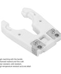 Solid ISO30 Tool Holder Clamp Claw Set For CNC Machining And Mold Shops With Durable Material That Handles Heat and Wear Like A Boss Accurate Size 5 Pack, detailed view of a white clamp with alloy components.