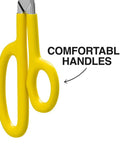Top Notch Forged High Leverage Utility Shear 8 Inch Heavy Duty Scissors With Serrated Edge And Extended Handles For Cutting Rubber