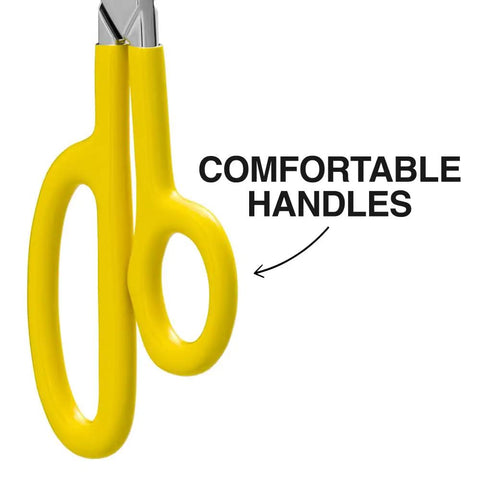 Top Notch Forged High Leverage Utility Shear 8 Inch Heavy Duty Scissors With Serrated Edge And Extended Handles For Cutting Rubber