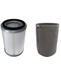 Cartridge Vacuum HEPA Filter VKHF001 and Pre Filter VKPF001 with Clamp for Vacmaster Industrial VK811PH and VK1011SIWTH set
