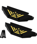 Brass Black Coated Side Plates And Pedal Body Bracket For 1 24 Axial AX24 RC Crawler Chassis Upgrade Beefy Metal Parts.