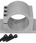 Heavy Duty Cnc Spindle Motor Mount Bracket Locks Down 80Mm And 100Mm Sizes with a cast aluminum design and black screws.