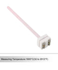 Heavy-Duty S Type Platinum Rhodium Thermocouple Probe for Muffle Furnaces and Ovens 1600°C 8x150mm front view