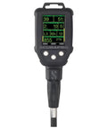 Front view of G2 Console Dive Computer with Quick Release Black One Size, Easy Read Phone Style Screen, displaying dive data.