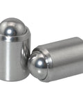 Top Tier 304 Stainless Steel Ball Head Spring Plungers Set Of Six Drop Dead Solid Heavy Duty Locating Pins close-up view.